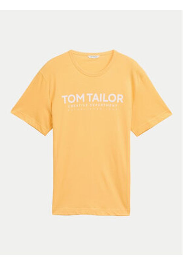 Tom Tailor T-Shirt 1045940 Pomarańczowy Regular Fit. Kolor: pomarańczowy. Materiał: bawełna