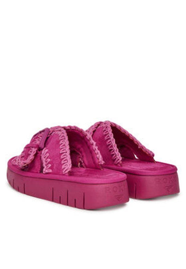 Roxy Klapki HY62277-3 Różowy. Kolor: różowy. Materiał: materiał