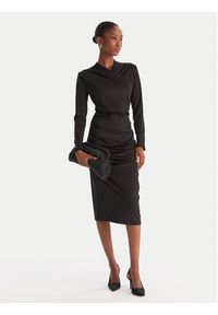 ACCESS FASHION Sukienka koktajlowa 54-3040-225 Czarny Slim Fit. Kolor: czarny. Materiał: syntetyk. Styl: wizytowy #5