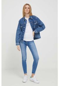 TOMMY HILFIGER - Tommy Hilfiger longsleeve bawełniany kolor biały. Kolor: biały. Materiał: bawełna. Długość rękawa: długi rękaw #2