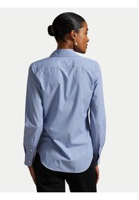 Polo Ralph Lauren Koszula 211941509004 Błękitny Slim Fit. Typ kołnierza: polo. Kolor: niebieski. Materiał: bawełna