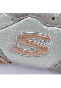 skechers - Skechers Sneakersy Goldn Gurl 111/LTGY Szary. Kolor: szary. Materiał: materiał #2