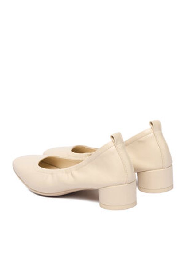 Gino Rossi - GINO ROSSI Czółenka EO-GL97D-170 Beżowy. Kolor: beżowy. Materiał: skóra