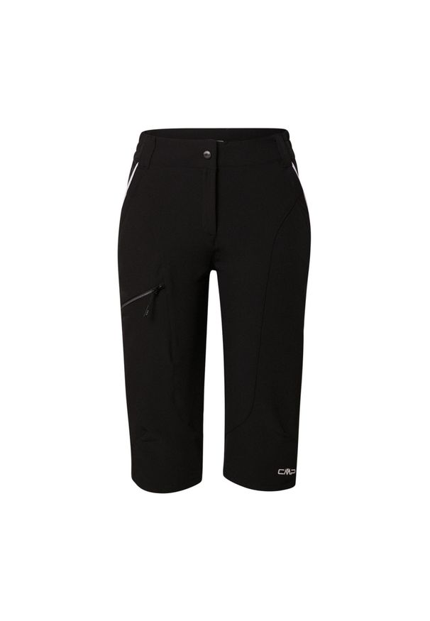 Szorty damskie z wewnętrzną dzianinową bielizną CMP Free. Kolor: szary, czarny, wielokolorowy, biały. Materiał: dzianina. Sport: kolarstwo, turystyka piesza