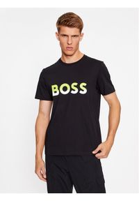 BOSS - Boss T-Shirt Tee 1 50477616 Czarny Regular Fit. Kolor: czarny. Materiał: bawełna #1
