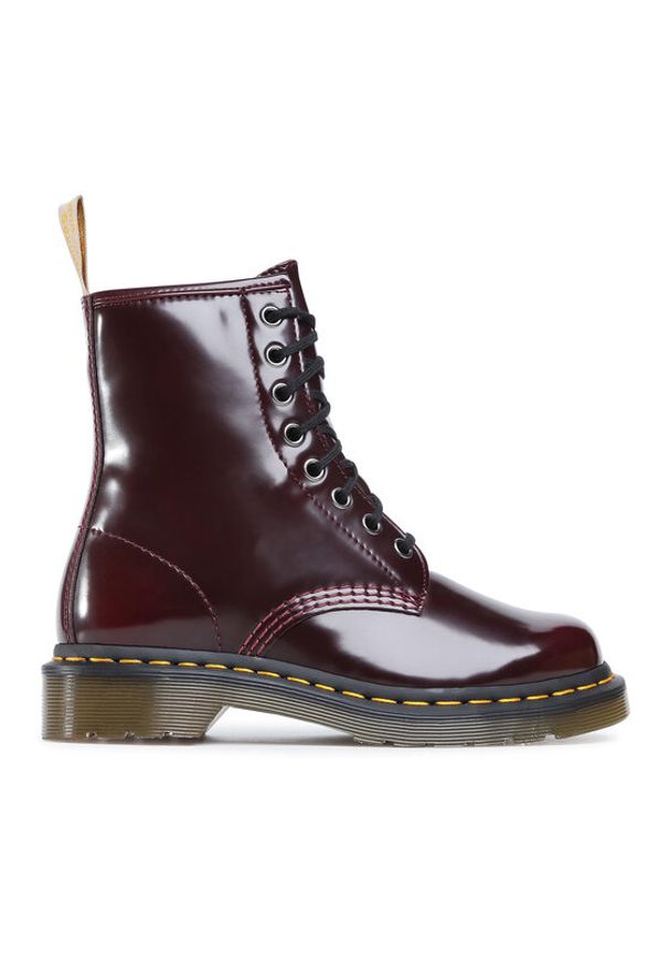 Dr. Martens Glany Vegan 1460 23756600 Bordowy. Kolor: czerwony. Materiał: skóra