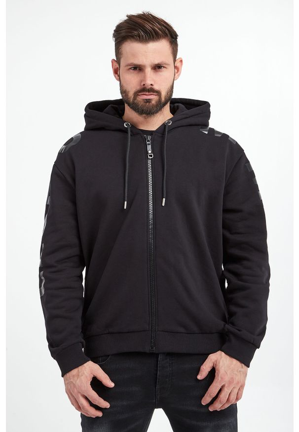 Les Hommes - Bluza męska LES HOMMES. Typ kołnierza: kaptur. Materiał: dzianina, bawełna, skóra, dresówka