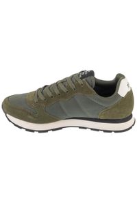 SUN68 - Buty sportowe Sneakersy męskie, Tom Solid. Kolor: zielony. Sport: turystyka piesza