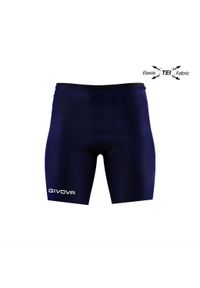Spodenki Givova Bermuda Skin. Kolor: niebieski. Materiał: syntetyk, materiał. Sport: piłka nożna