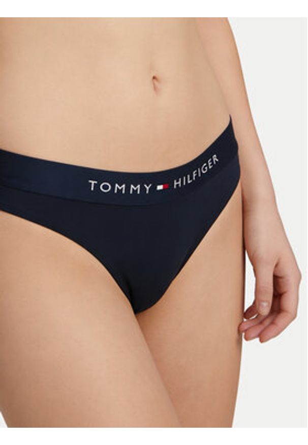 TOMMY HILFIGER - Tommy Hilfiger Dół od bikini UW0UW06364 Granatowy. Kolor: niebieski. Materiał: syntetyk