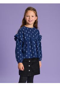 Sinsay - Bluzka - wielobarwny. Typ kołnierza: kołnierz z falbankami. Materiał: bawełna. Długość rękawa: długi rękaw. Długość: długie #1