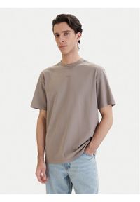 Hugo - HUGO T-Shirt Dapolino 50488330 Beżowy Relaxed Fit. Kolor: beżowy. Materiał: bawełna #1