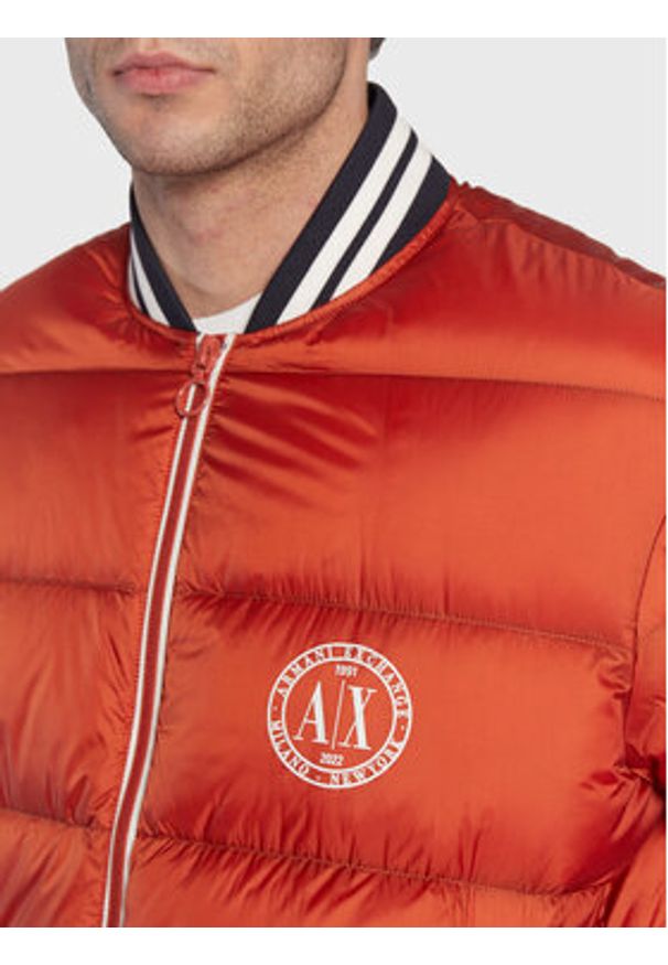 Armani Exchange Kurtka bomber 6LZBL8 ZNWRZ 1498 Pomarańczowy Regular Fit. Kolor: pomarańczowy. Materiał: syntetyk