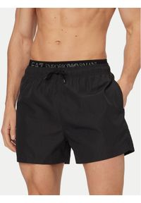 EA7 Emporio Armani Szorty kąpielowe 7M001689 AF21074 UC001 Czarny Regular Fit. Kolor: czarny. Materiał: syntetyk #1