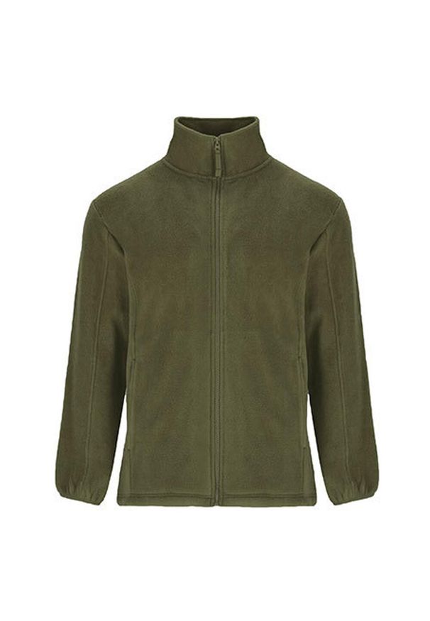ROLY - Męska Bluza Polarowa. Kolor: zielony. Materiał: polar. Sezon: zima. Styl: sportowy