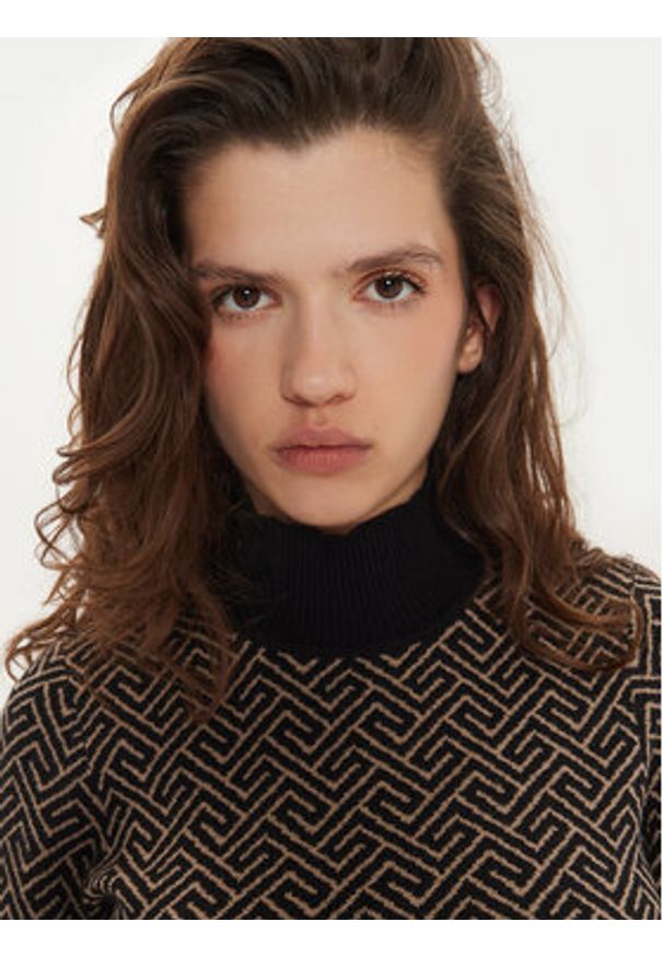 Vero Moda Sukienka dzianinowa Aria 10314462 Czarny Slim Fit. Kolor: czarny. Materiał: syntetyk