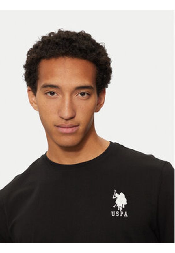 U.S. Polo Assn. T-Shirt MUP3311 Czarny Slim Fit. Typ kołnierza: polo. Kolor: czarny. Materiał: bawełna