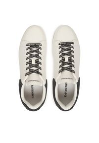 Emporio Armani Sneakersy EM003663 AF18212 M0364 Biały. Kolor: biały. Materiał: skóra #4
