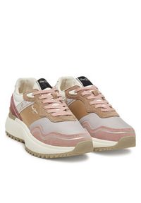 Pepe Jeans Sneakersy Kimi Glam PLS60042 Różowy. Kolor: różowy. Materiał: skóra, zamsz