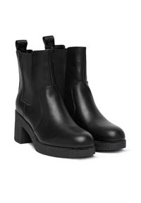 DKNY Botki Teenie Platform BO K4500741 Czarny. Kolor: czarny. Materiał: skóra. Obcas: na platformie