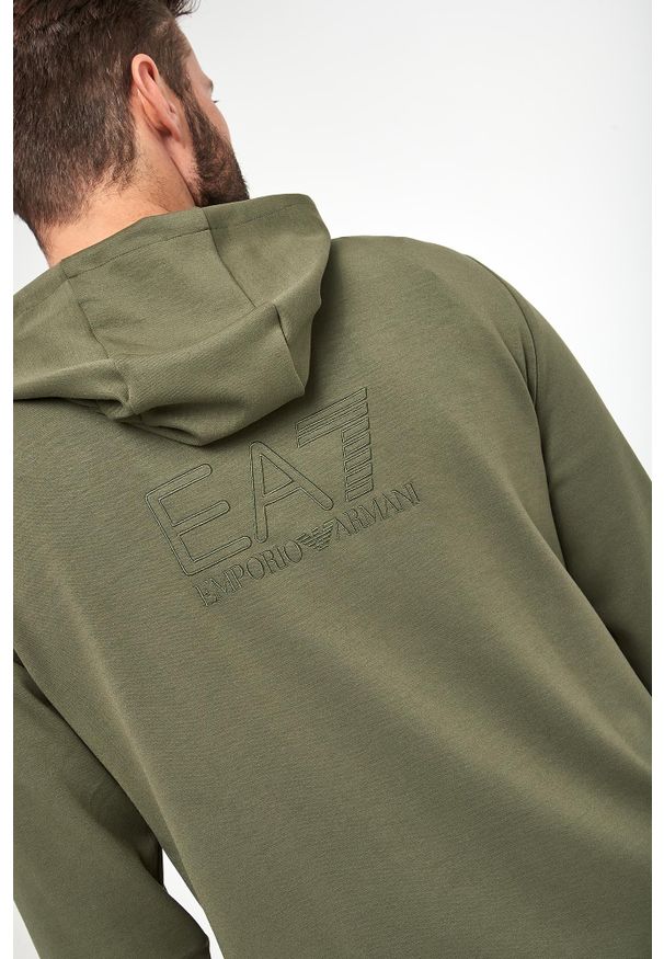 EA7 Emporio Armani - Bluza męska z kapturem EA7 EMPORIO ARMANI. Typ kołnierza: kaptur