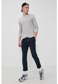 Tom Tailor Sweter męski kolor szary. Kolor: szary. Materiał: bawełna, materiał. Długość rękawa: długi rękaw. Długość: długie #2
