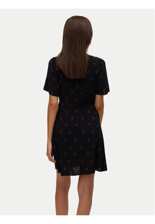 Vero Moda Sukienka letnia Alba 10292845 Czarny Regular Fit. Kolor: czarny. Materiał: wiskoza. Sezon: lato