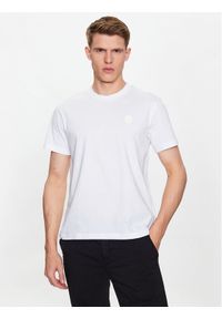 Trussardi Jeans - Trussardi T-Shirt 52T00735 Biały Regular Fit. Kolor: biały. Materiał: bawełna