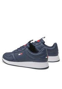 Tommy Jeans Sneakersy Flexi Runner Ess EM0EM01080 Granatowy. Kolor: niebieski. Materiał: skóra #3