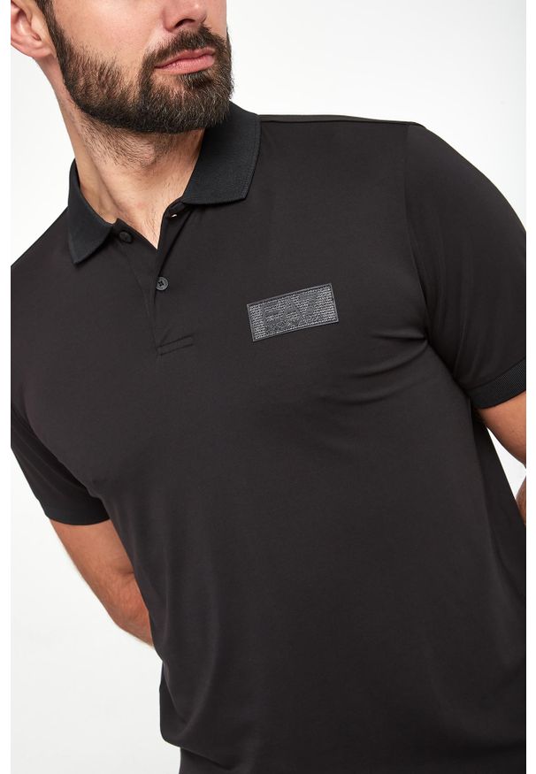 EA7 Emporio Armani - Polo męskie EA7 EMPORIO ARMANI. Typ kołnierza: polo