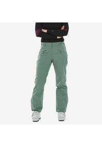 WEDZE - Spodnie narciarskie damskie Wedze 580. Kolor: zielony. Materiał: tkanina, materiał. Sport: narciarstwo