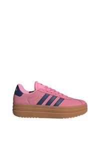 Adidas - Buty VL Court Bold. Kolor: żółty, różowy, niebieski, wielokolorowy. Obcas: na platformie. Sport: turystyka piesza #1