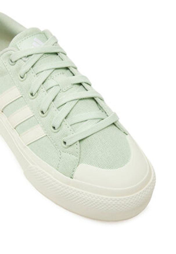 Adidas - adidas Sneakersy Bravada 2.0 Platform JI1800 Zielony. Kolor: zielony. Materiał: materiał. Obcas: na platformie