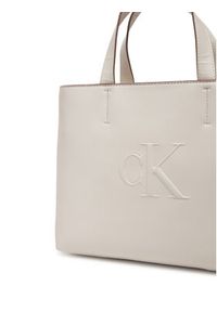 Calvin Klein Jeans Torebka Sculpted Mini Ew Tote LV04K3111G Écru. Materiał: skórzane #4