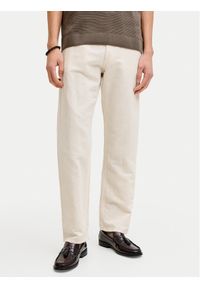 Jack & Jones Spodnie materiałowe Chris 12293296 Beżowy jasny Loose Fit. Kolor: beżowy. Materiał: bawełna #1