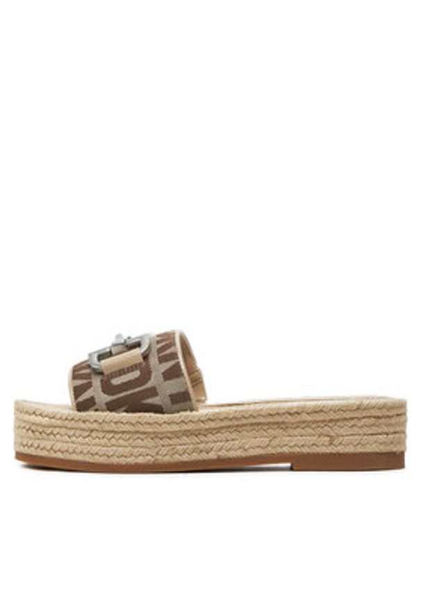 DKNY Espadryle K1483276 Brązowy. Kolor: brązowy. Materiał: materiał