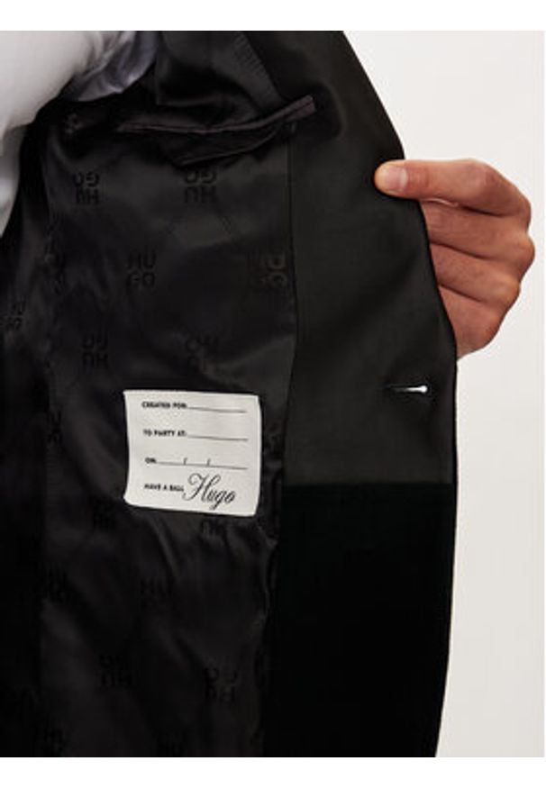 Hugo Marynarka Henry244E1X 50524909 Zielony Slim Fit. Kolor: zielony. Materiał: syntetyk, bawełna