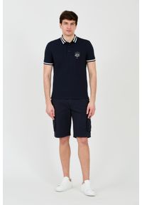 Aeronautica Militare - AERONAUTICA MILITARE Granatowe męskie polo Short Sleeve, Rozmiar M. Typ kołnierza: polo. Kolor: niebieski #6