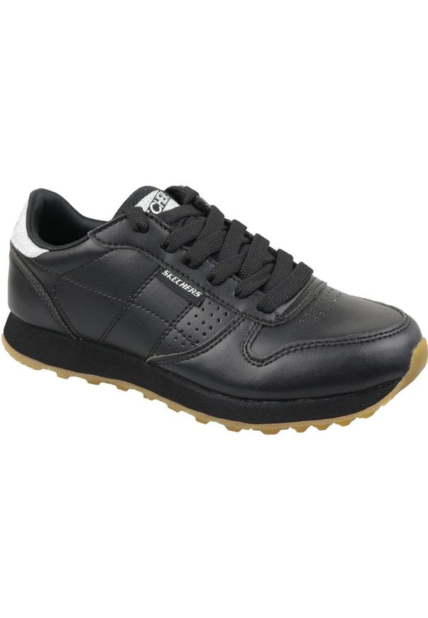 skechers - Buty do chodzenia damskie Skechers Old School Cool. Okazja: na co dzień. Zapięcie: sznurówki. Kolor: czarny. Materiał: materiał, syntetyk, skóra. Szerokość cholewki: normalna. Model: Skechers Sport. Sport: turystyka piesza