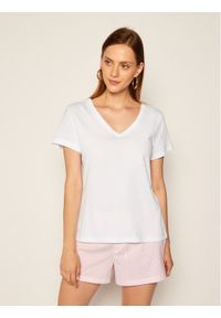 Lauren Ralph Lauren T-Shirt I811527 Biały Regular Fit. Kolor: biały. Materiał: bawełna