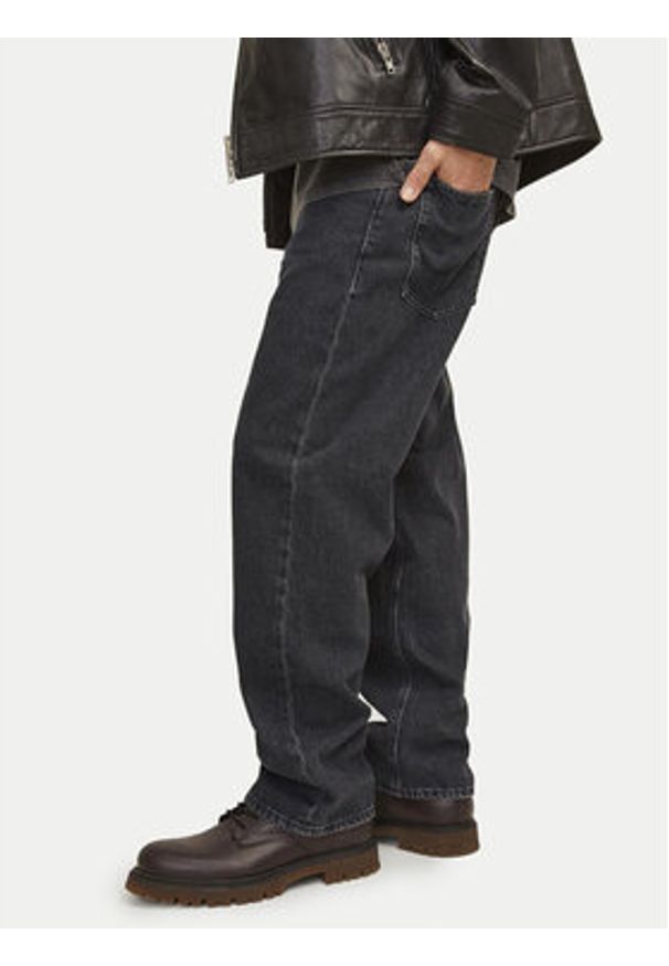 Jack & Jones Jeansy Eddie 12252764 Czarny Loose Fit. Kolor: czarny