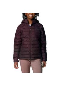 columbia - Kurtka COLUMBIA POWDER LITE II HOODED JACKET Bordeaux. Kolor: czerwony. Materiał: syntetyk #1