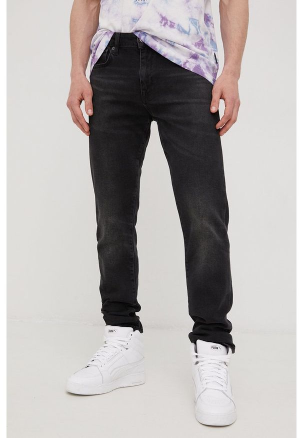 Superdry jeansy męskie. Kolor: czarny