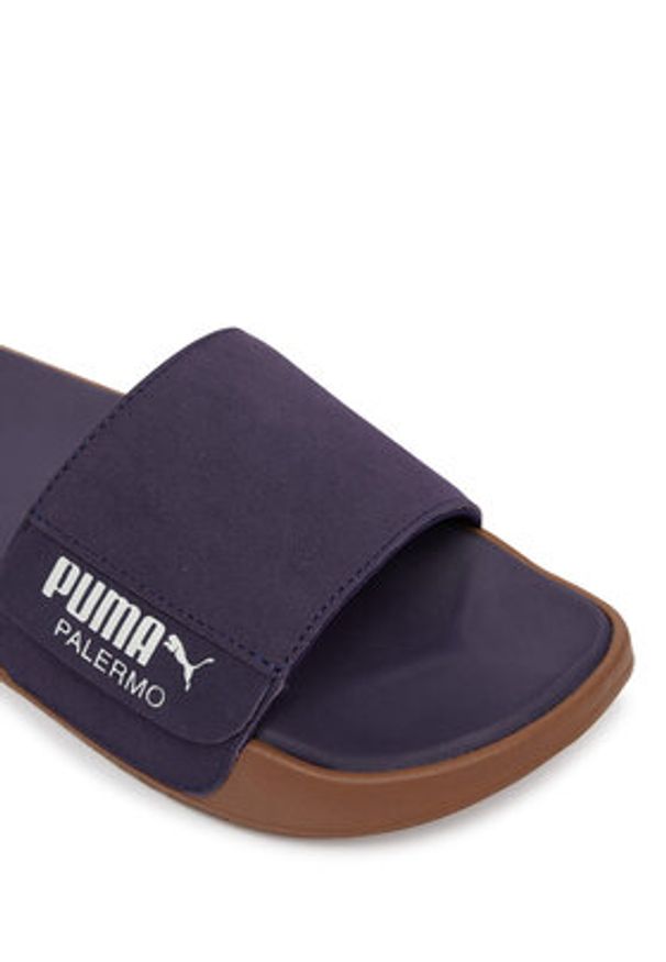 Puma Klapki Leadcat 2.0 Palermo Foil 399041 12 Granatowy. Kolor: niebieski. Materiał: skóra, zamsz