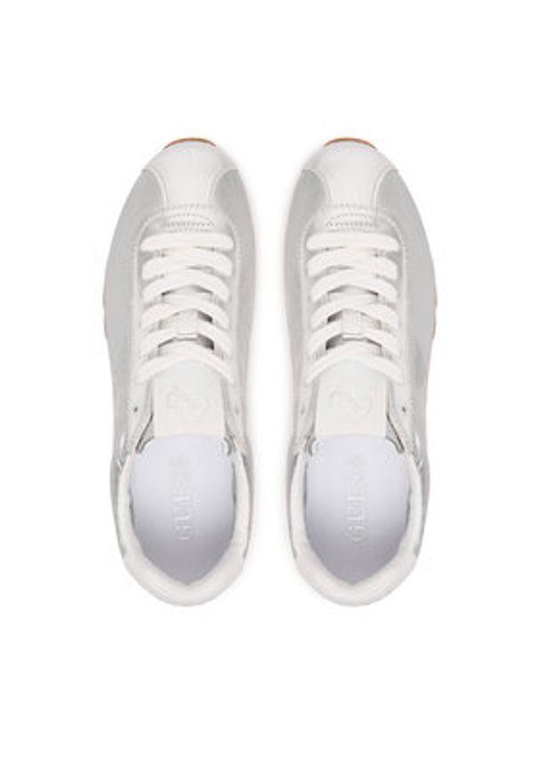 Guess Sneakersy FLPTH2 FAM12 Srebrny. Kolor: srebrny. Materiał: skóra