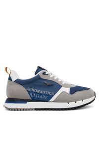 Sneakersy Aeronautica Militare. Kolor: niebieski