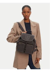 Pinko - PINKO Plecak Carrie Backpack PE 25 PLTT 104351 A1LF Czarny. Kolor: czarny. Materiał: skóra