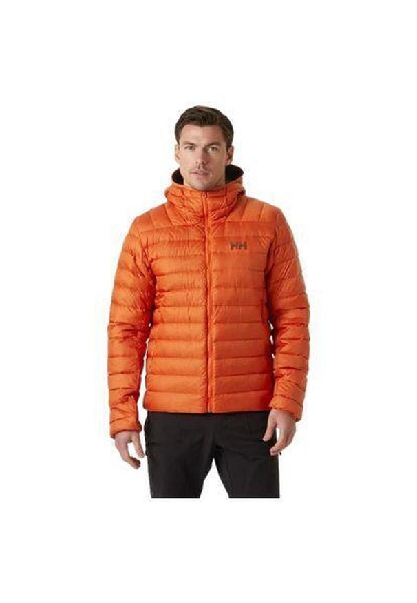 Kurtka z kapturem Helly Hansen Verglas Down 2.0. Typ kołnierza: kaptur. Kolor: pomarańczowy. Sport: turystyka piesza