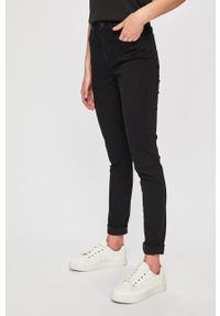 Levi's® - Levi's jeansy damskie high waist. Okazja: na spotkanie biznesowe. Stan: podwyższony. Kolor: czarny. Styl: biznesowy #1