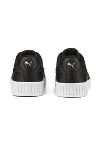 Puma - Damskie sneakersy Carina 2.0 PUMA Black Silver Gray. Okazja: na plażę. Kolor: wielokolorowy, szary, czarny. Sezon: lato. Sport: tenis, turystyka piesza